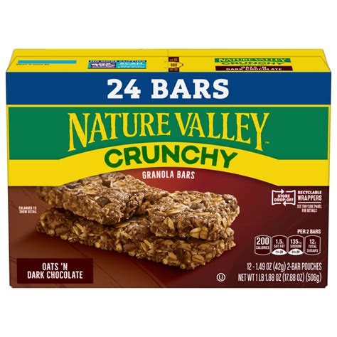 Save On Nature Valley Crunchy Granola Bars Oats N Dark Chocolate 12