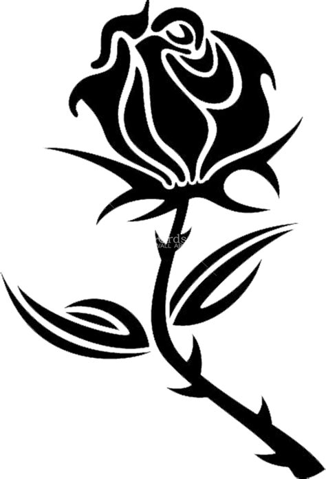 Black Rose Drawing Clip Art Rose Png Download 6801000 Free