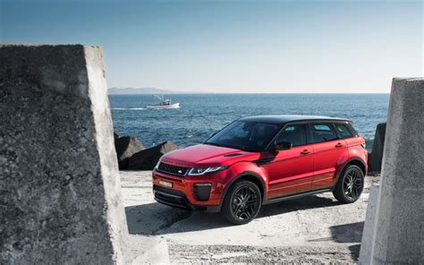 Download Wallpapers Land Rover Range Rover Evoque Suv Red Evoque
