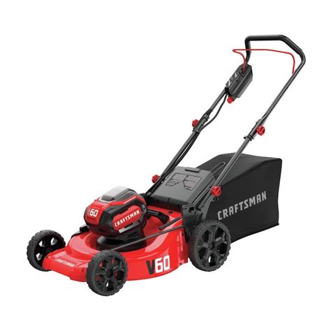 Craftsman V60 60 Volt Max 21 In Push Cordless Electric Lawn Mower 5 Ah