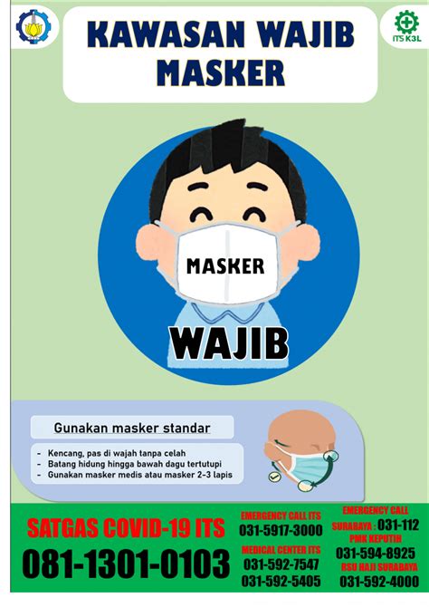Kawasan Wajib Masker Poster Eren Gambar