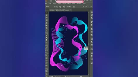 Wavy Line Abstract Background Adobe Illustrator Blend Tool Short Video