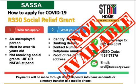 In this regard he introduced a special covid 19 social relief of distress grant (srd). R350 unemployment grant: After many failed attempts, we ...