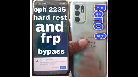 Cph Oppo Reno Hard Reset And Frp Bypass Pin Pattern Remove Cph Youtube