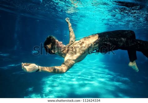 Sexy Guy Underwater Stock Photo Edit Now