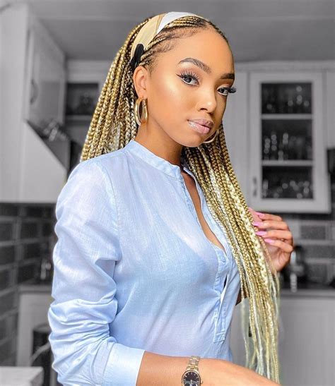 50 jaw dropping braided hairstyles to try in 2020 hair adviser blonde box braids braids for