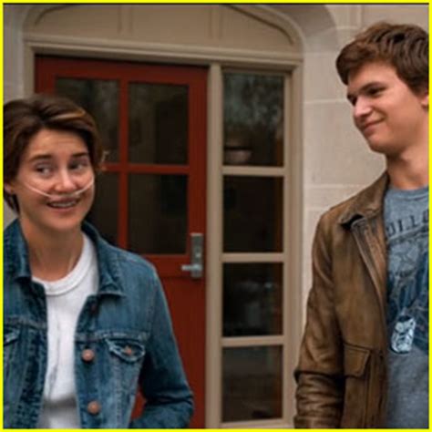 Shailene Woodley Ansel Elgort Share Cute Moments In Fault In Our