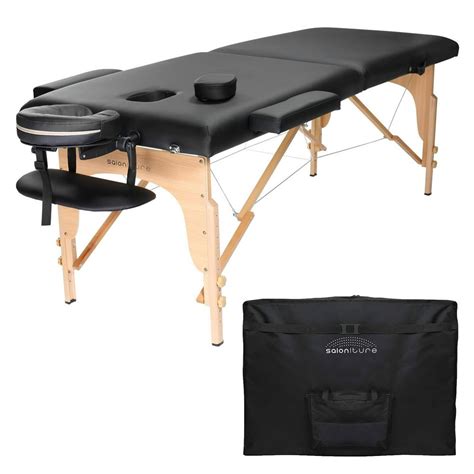 Saloniture Professional Portable Folding Massage Table With Carrying