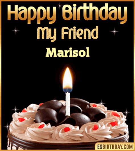 Happy Birthday Marisol  🎂 Images Animated Wishes 28 S