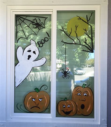 Halloween Window Diy Halloween Window Fall Window Painting