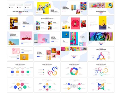Colorful Presentation Powerpoint Template Templatemonster