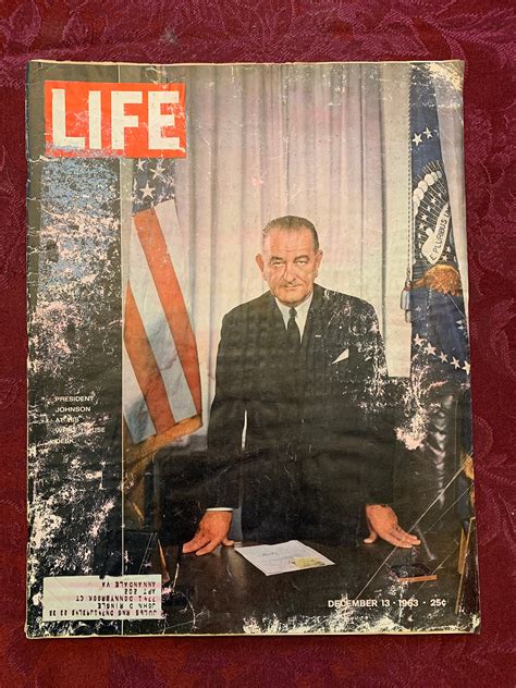 Life Magazine 13 Décembre 1963 Etsy France