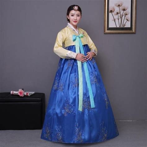 Hanbok Korean National Costume Korean Traditional Dress Korean Hanbok Wedding Dress Performance