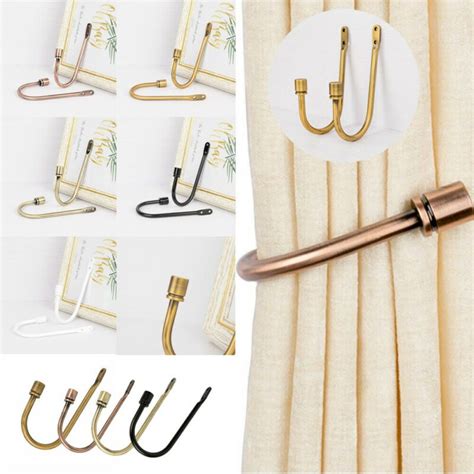 2021 2020 Metal Curtain Tie Back Hold Backs U Shaped Curtain Wall Hook