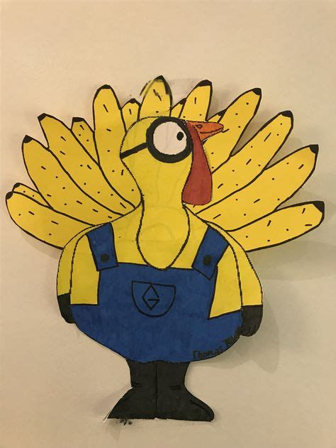 Turkey Disguised As Minion Turkey Disguise Turkey Disguise Project