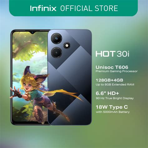 Infinix Hot 30i 4gb 128gb 66 Hd 90hz Display 1 Year Local
