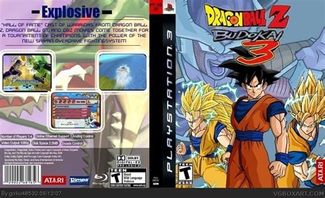 Budokai 3 box cover ← →. Dragon Ball Z: Budokai 3 PlayStation 3 Box Art Cover by goku48532