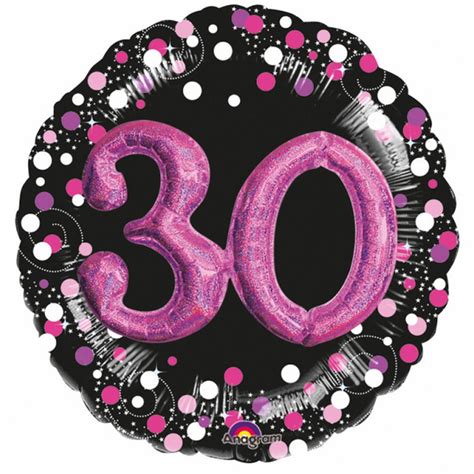 Amscan 3597601 Sparkling Celebrations Pink 30 Geburtstag