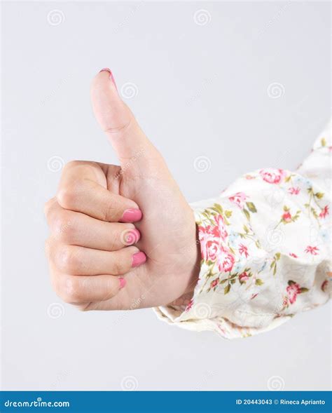 Hand Female Showing A Thumbs Up Stock Photos Image 20443043