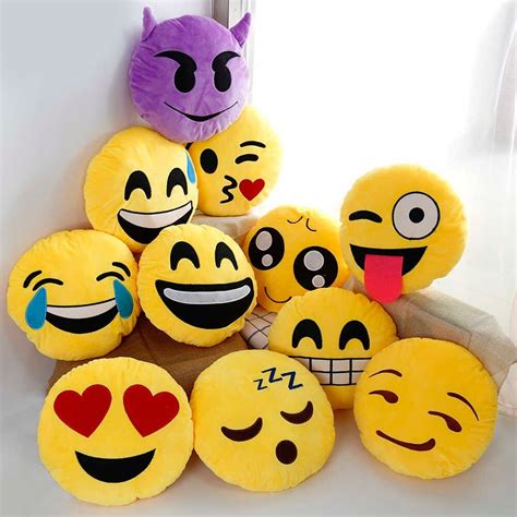 Funny Emoji Pillow Qq Smiley Emotion Cushion Soft For Car Seat Home