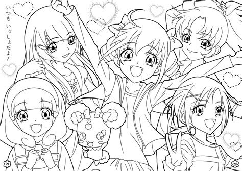 Smile Precure Coloring Pages Coloring Pages