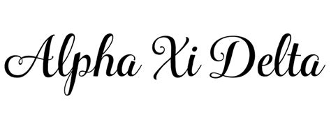 Alpha Xi Delta Font