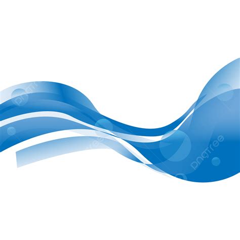 Blue Waves Clipart Transparent Background Blue Wave Vector Background