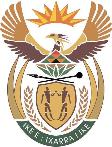 Emblem Of The Republic Of South Africa Stock Illustration
