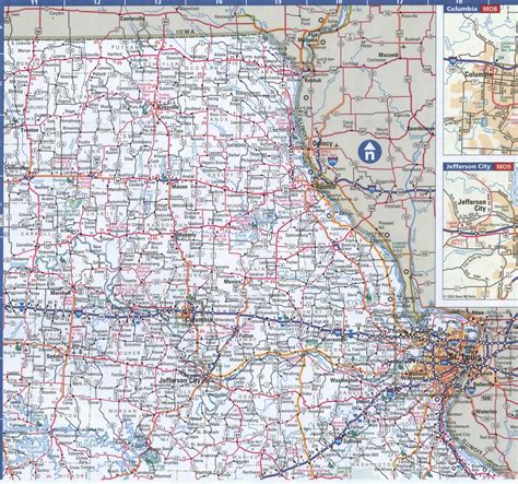 Map Of Missouri Easternfree Highway Road Map Mo With