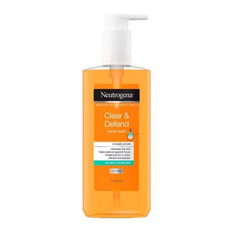 Discover Neutrogena Clear Defend Facial Wash With Purifying Salicylic Acid This Facial Wash
