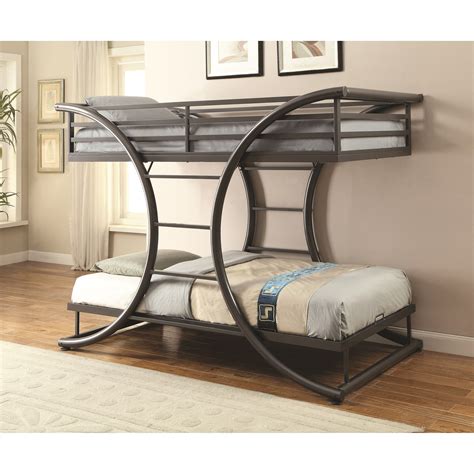 Coaster Bunks Twin Over Twin Contemporary Bunk Bed A1 Furniture