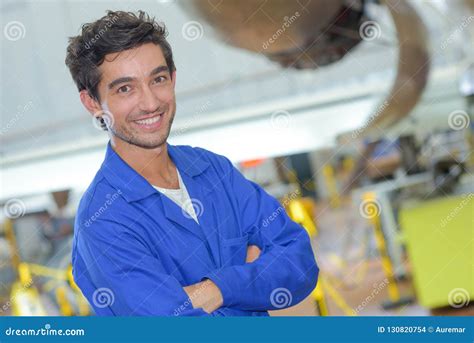 Engineer Posing In Warehouse Stock Photo Image Of Research Engineer