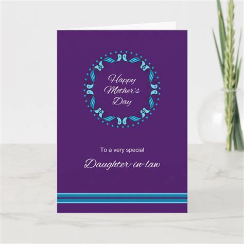Daughter In Law Mothers Day Card Zazzle