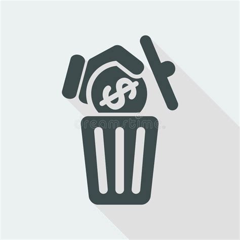 Waste Of Money Stock Vector Illustration Of Rubbish 117818798