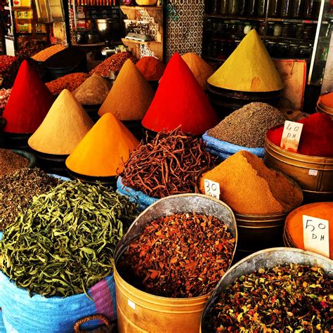 Spice Market Marrakech Moroccan Spices Spices Table Decorations