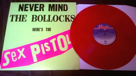 Sex Pistols Never Mind The Bollocks Red Vinyl Re Lp