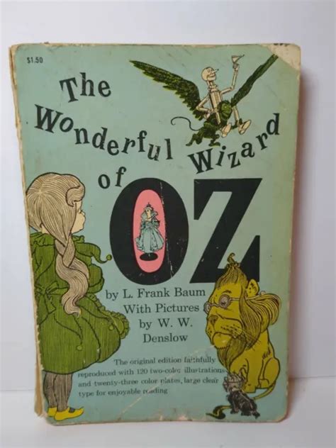 Vintage The Wonderful Wizard Of Oz 1960 Dover Ww Denslow Frank Baum