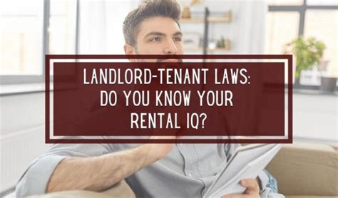 landlord tenant laws do you know your rental iq