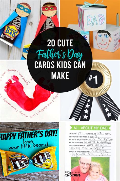Check spelling or type a new query. 20 adorable Father's day card ideas for kids to make! - It's Always Autumn in 2020 | Diy father ...