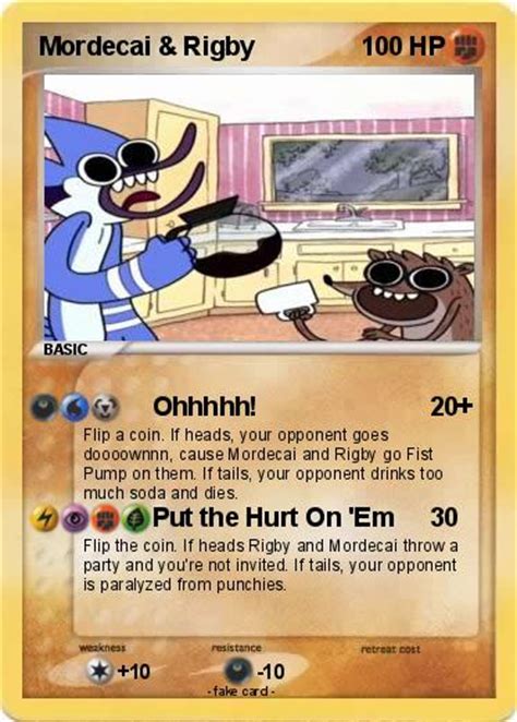 Pokémon Mordecai Rigby 15 15 Ohhhhh My Pokemon Card