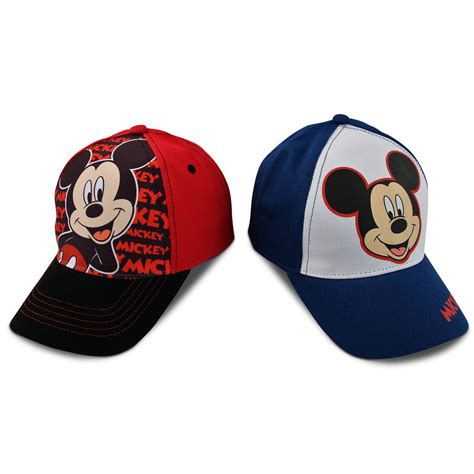 Kids Baseball Cap For Boys Ages 2 7 Mickey Mouse Pack Of 2 Little