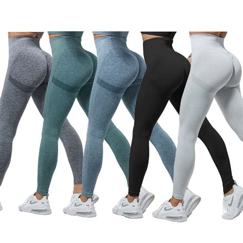 Calça Legging Academia Levanta Bumbum Macacão Fitness Sem Costura Cintura Alta Escorrega O Preço