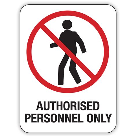authorised personnel only option 2 safety signs australia