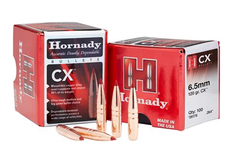 Hornady 65mm 264 130 Gr Cx Reloading Bullets 50box For Sale