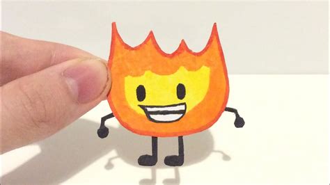 How To Make Paper Firey Bfdi Youtube