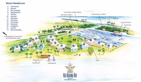 Resort Map Old Bahama Bay Resort Bahamas