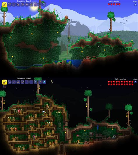 Underground Terraria Base Designs Terraria Bases And Buildings