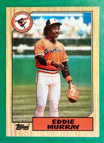 1987 Topps Eddie Murray 120 Baseball Card Baltimore Orioles Roy8x As