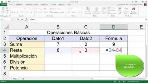 2 Excel Operaciones Básicas Pro Fer Youtube