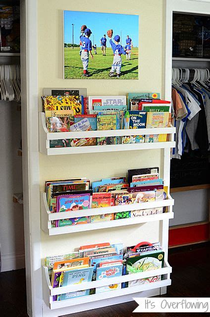It is antique white in color. 50 Clever DIY Bookshelf Ideas and Plans | Wall mounted ...